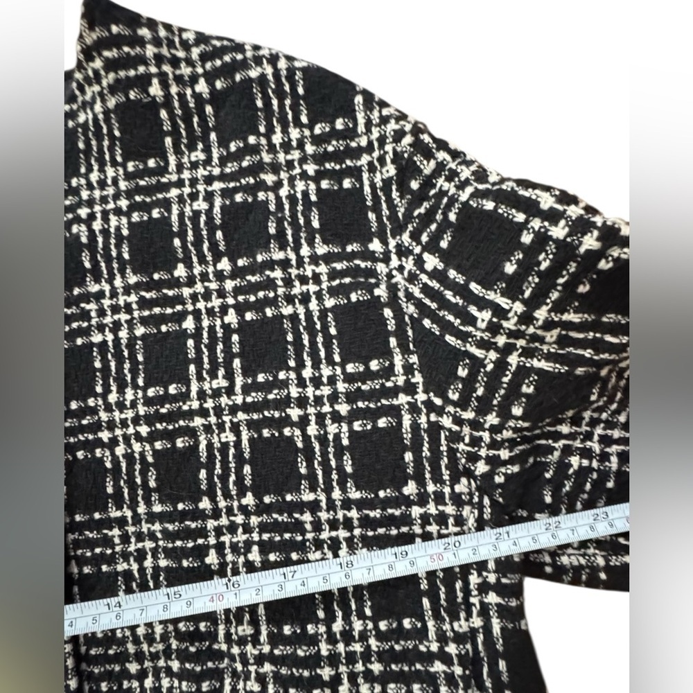 NWT ZARA Women's Black and White Plaid Jacket Size XS​ - Picture 6 of 9